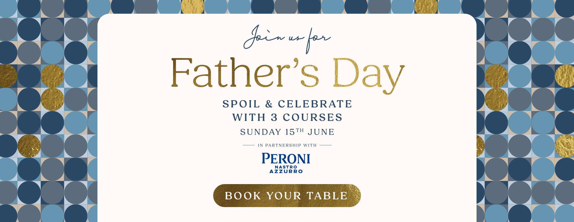 Father’s Day menu Maidstone