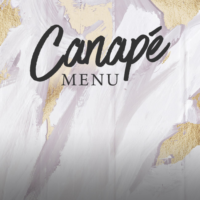 Canapé menu at The White Horse