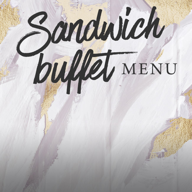 Sandwich buffet menu at The White Horse